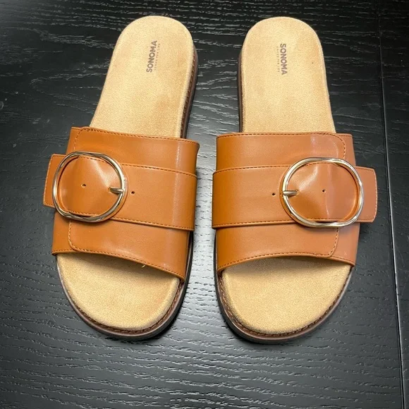 Sonoma Tan Leather Sandals NIB Sonoma Women main image 2